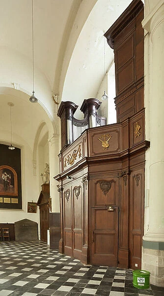 Parish church (Sint-Machutuskerk Wannegem). Interior. The organ. Lambert Benoit Van Peteghem. 1787