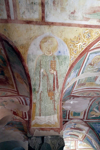 Patriarchal Basilica of Aquileia. Crypt of the frescoes 12th century. Italy