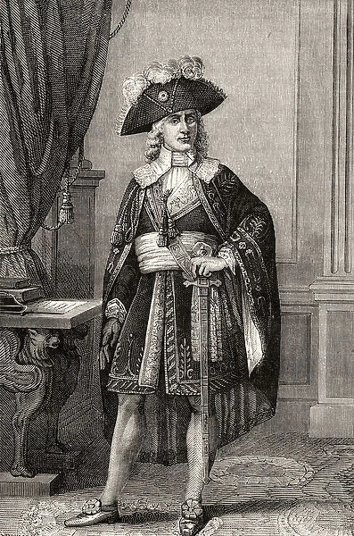 Paul Francois Nicolas, Vicomte de Barras, from Histoire de la Revolution Francaise
