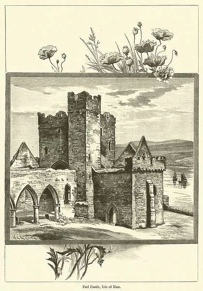 Peel Castle, Isle of Man (engraving)