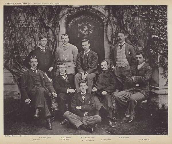 Pembroke Torpid, 1893 (b  /  w photo)