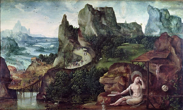 The Penitent Mary Magdalene (oil on panel)