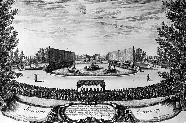Performance of the ballet L Isle d Alcine, 1673 (engraving)