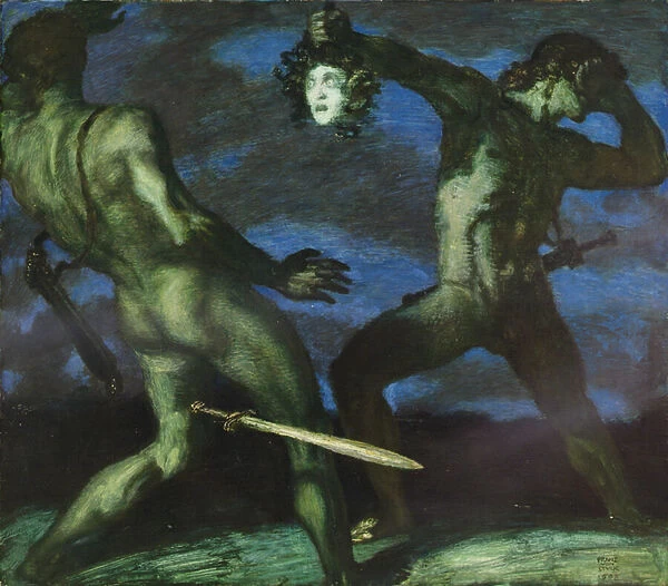 Perseus with the Head of Medusa, 1908 (oil on board)