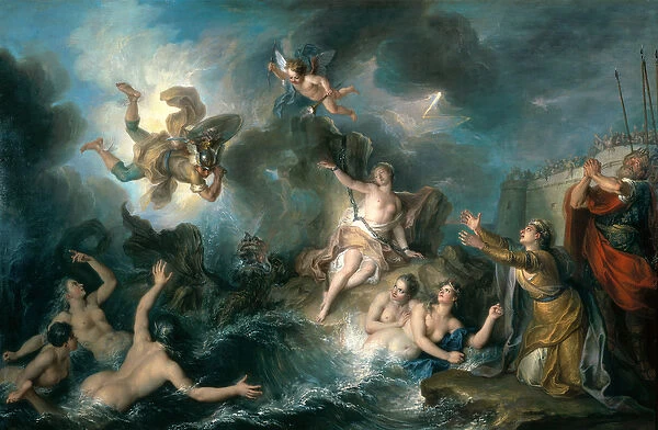 Perseus Rescuing Andromeda (oil on canvas)
