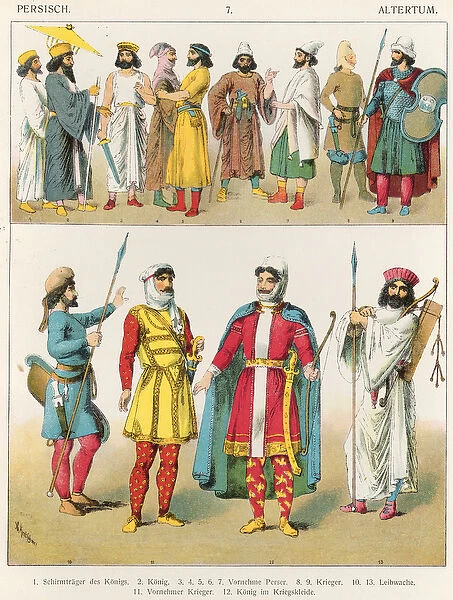 Persian Dress, from Trachten der Voelker For sale as Framed Prints