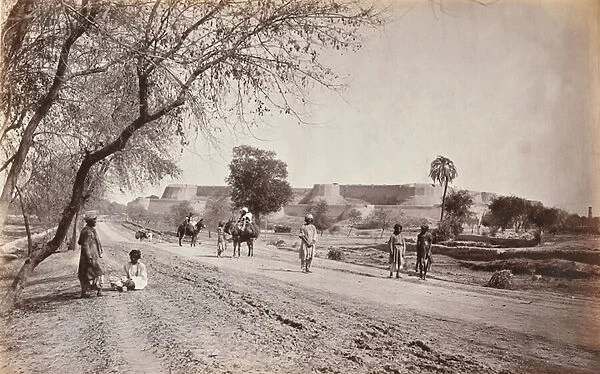 Peshawar Fort and surroundings, from Jail, c. 1862 (photo)