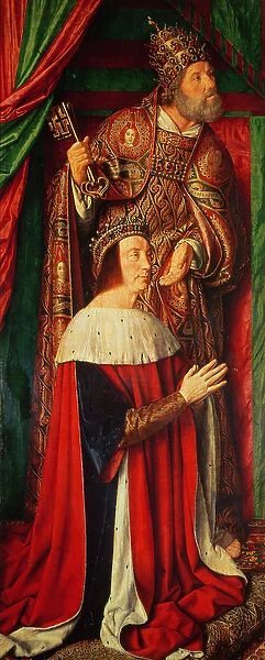 Peter II de Beaujeu of Bourbon with St. Peter, left wing of the Bourbon Altarpiece