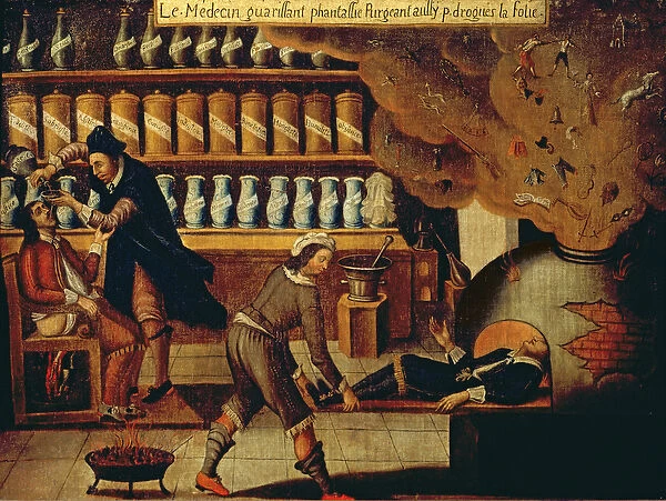 The Pharmacists Workshop (oil on canvas)