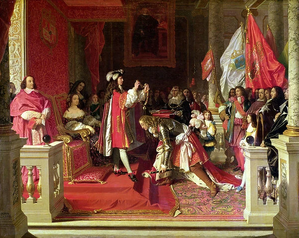 Philip V of Spain making Marshal James Fitzjames, Duke of Berwick, a Cavalier of