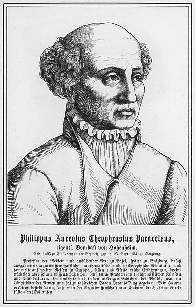 Philippus Aureolus Theophrastus Paracelsus (engraving)