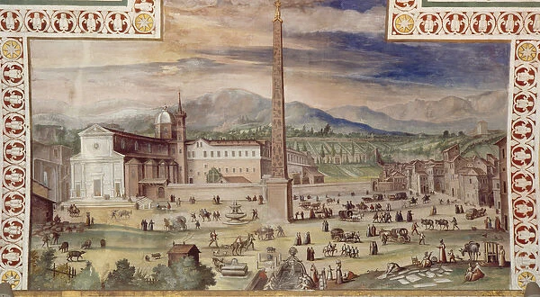 Piazza del Popolo, Rome (fresco)