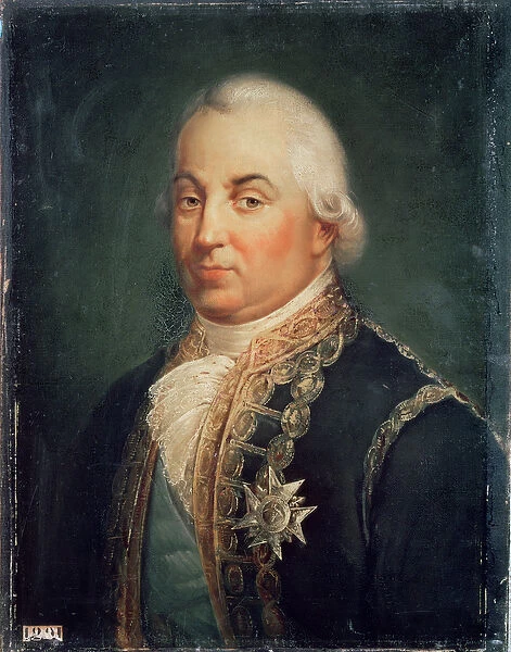 Pierre de Suffren-Saint-Tropez (1729-88) Vice Admiral of France, 1835 (oil on canvas)