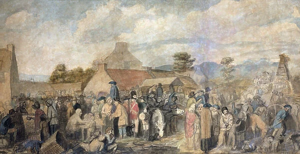 Pitlessie Fair, 1804 (w  /  c on paper)