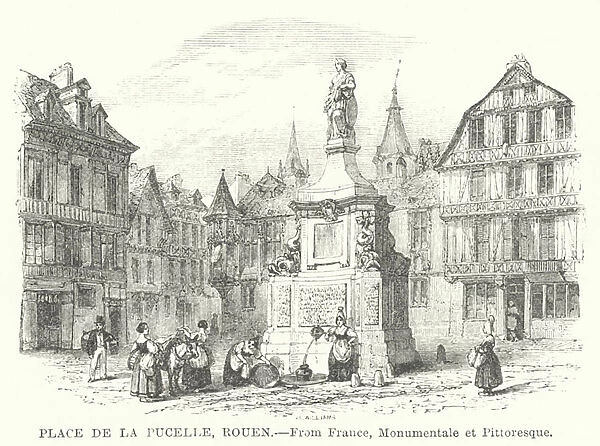 Place de la Pucelle, Rouen (engraving)
