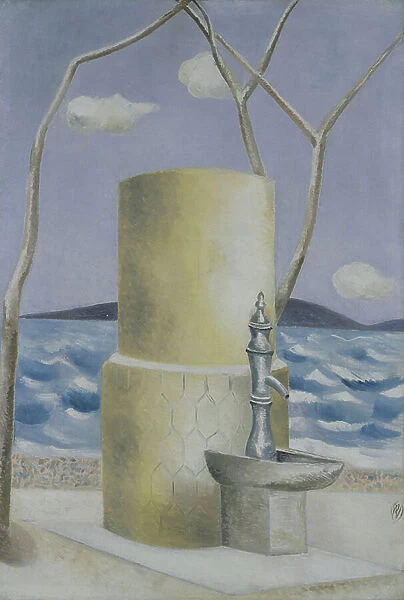 Plage, 1928 (oil on canvas)