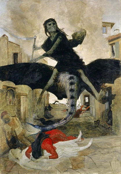 The Plague, 1898 (tempera on panel)