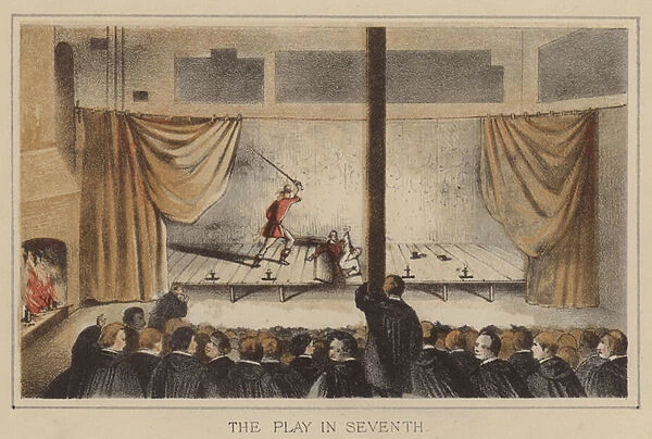 The Play in Seventh (colour litho)