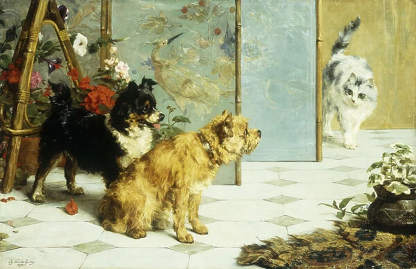 Playful Friends, 1892 (oil on canvas)