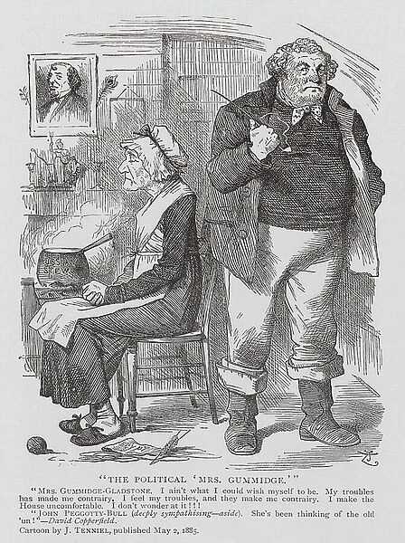 The Political 'Mrs Gummidge' (engraving)