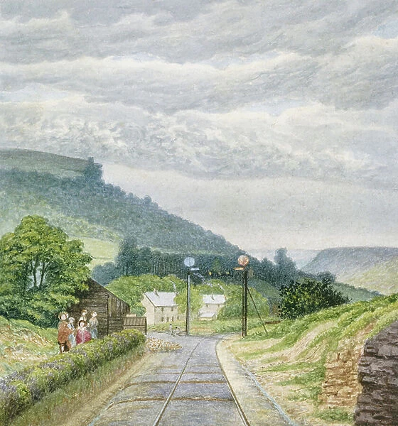 Pontypridd, 1855 (w / c & pencil on paper)