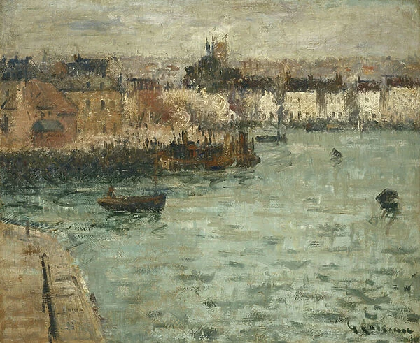 In Front of the Port of Dieppe; Avant Porte de Dieppe, 1918-1920 (503 x 616cm)