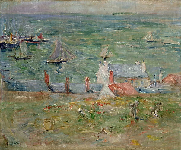 The Port of Gorey on Jersey, 1886 (oil on canvas)