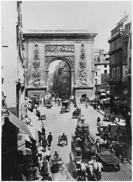Porte Saint-Denis, Paris, c. 1880 (b  /  w photo)