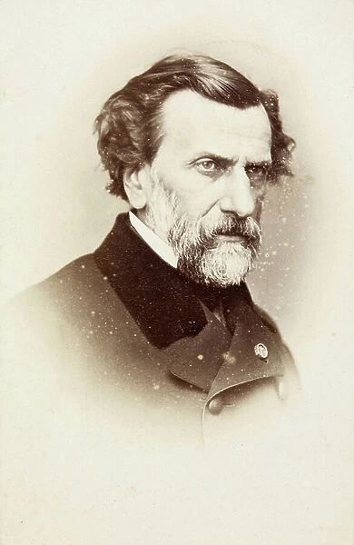 Portrait of Ambroise Thomas, 1860s (b / w photo)