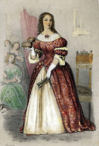Portrait of Anne Marie de La Tremoille, Princess des Ursins (1642-1722) (Portrait of the French broker and royal favourite known for her political influence Marie Anne de La Tremoille)