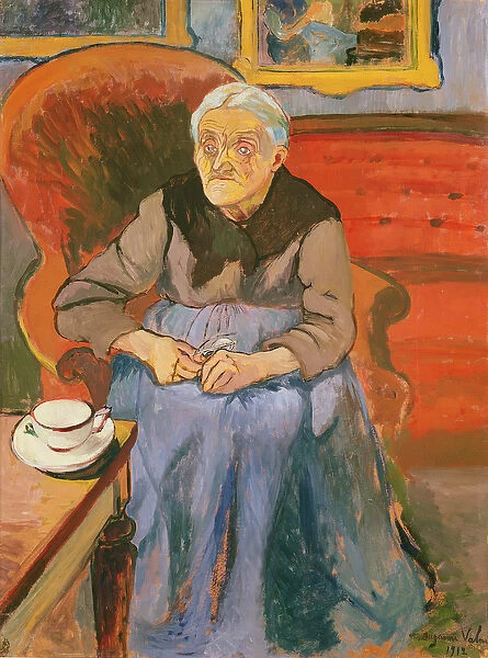 Portrait of the artists Mother, 1912 (oil on canvas)