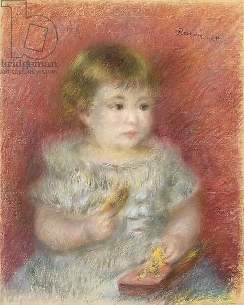 Portrait of a baby, 1878 (pastel on paper)