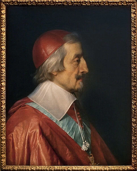 Portrait of Cardinal Richelieu (Armand Jean Duplessis de Richelieu, 1585-1642)