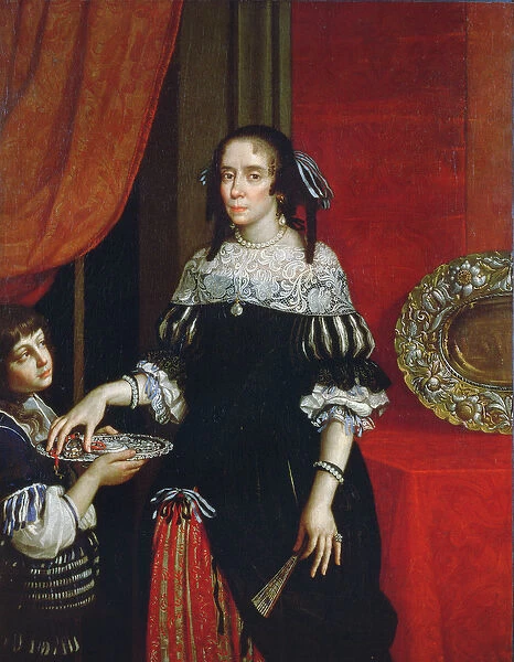 Portrait of Countess Gonzaga di Novellara, 1666 (pair of 78357)
