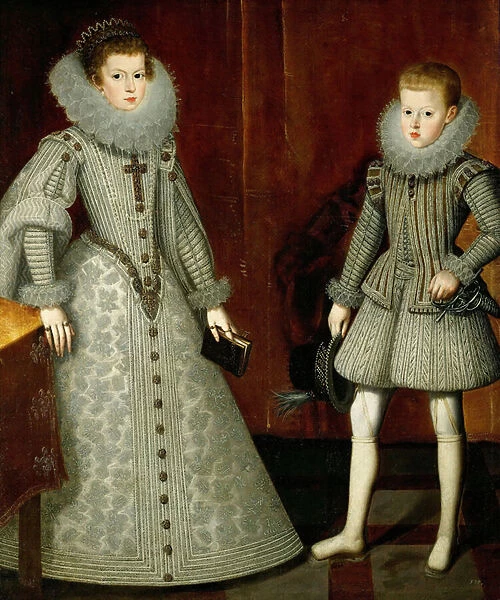 'Portrait d Anne d Autriche et son frere Philippe