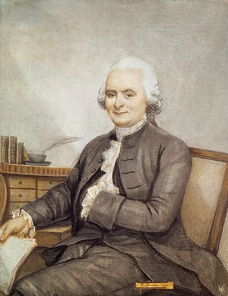 Portrait of Delille, 1769 (pastel on paper)