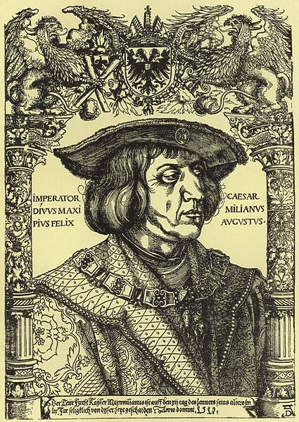 Portrait of the Emperor Maximilian (litho)