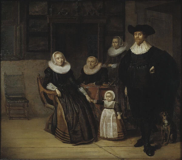 Portrait of a Family, 1661 (oil on oak panel)