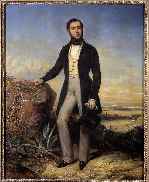 Portrait of Ferdinand de Lesseps (1805-1894), French diplomat and entrepreneur