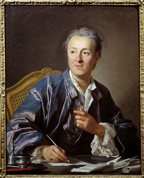 Portrait of the French writer and philosopher Denis Diderot, 1767 (Oil on canvas)
