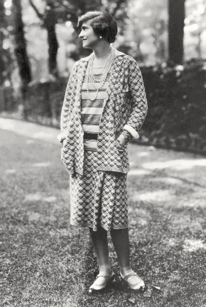 Portrait of Gabrielle Coco Chanel, 1929 (b / w photo)