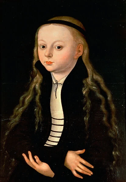 Portrait of a girl, possibly Martin Luthers daughter Magdalena, after Lucas Cranach, Senior, c