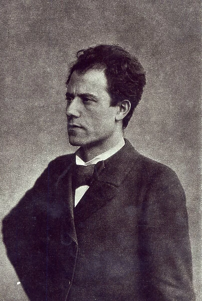 Portrait of Gustav Mahler, 1897 (b  /  w photo)