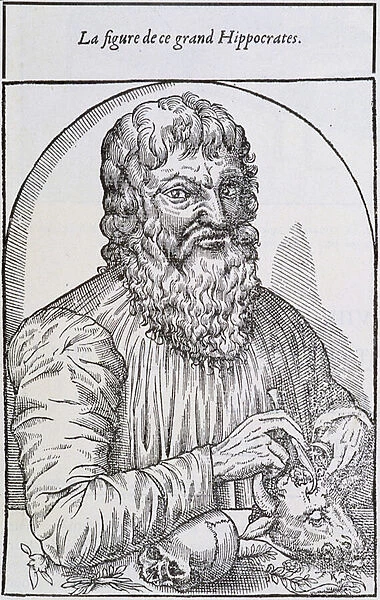 Portrait of Hippocrates 'the Great', Greek doctor (460 - ca. 377 BC)