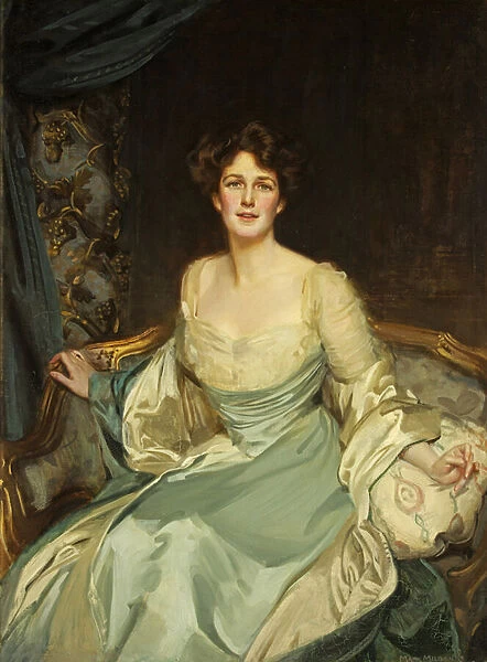 Portrait of the Hon. Mrs York in Evening Dress, 1908 (oil on canvas)