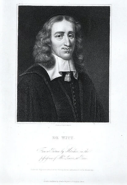 Portrait of Johan de Witt (1625-72), engraved by Edward Scriven (1775-1841)