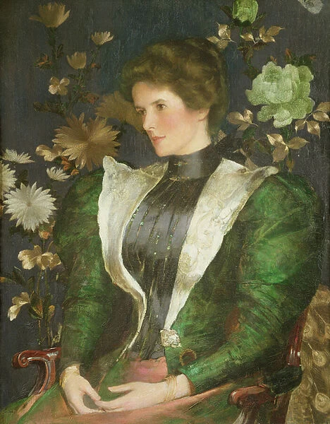 Portrait of Lady Sutherland (oil on canvas)