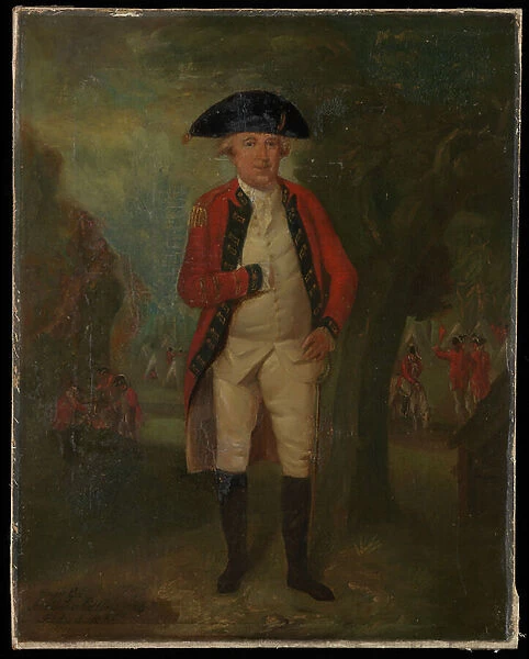 A portrait of Major-General Arthur Tooker Collins of the Marines in his full dress uniform, 1786 (oil on canvas)