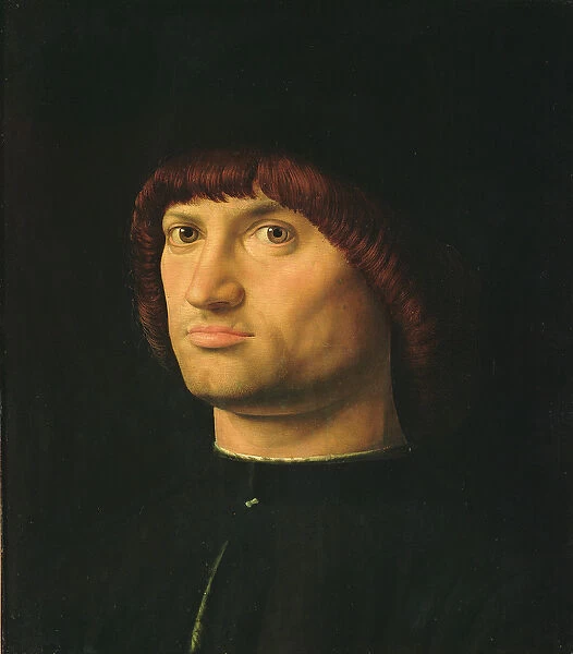 Portrait of a Man, or The Condottiere, 1475 (oil on panel)