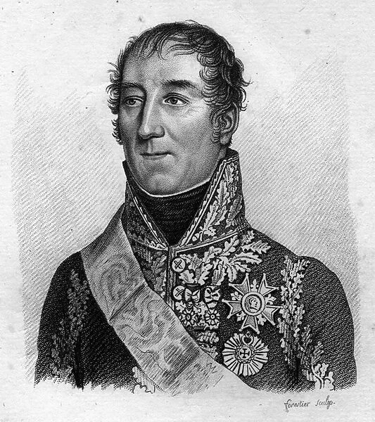 Portrait of Marshal Mortier. Adolphe Edouard Casimir Joseph Mortier, Duke of Treviso